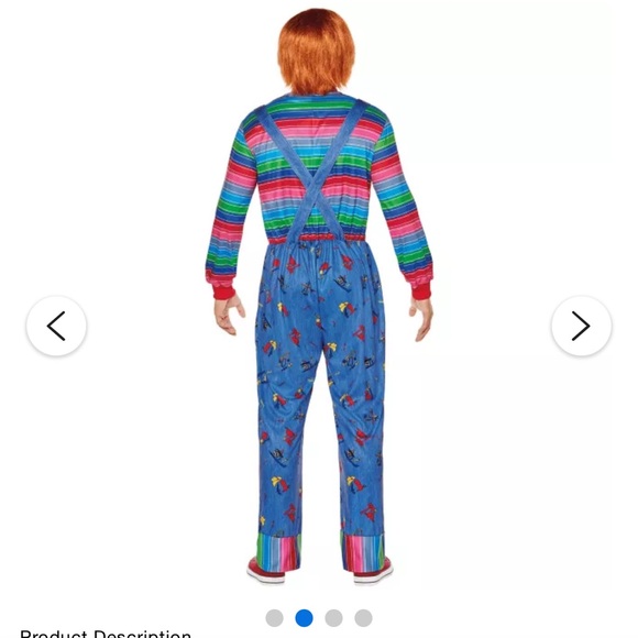 Chucky Hallwoeen Costume with wig - Picture 8 of 8